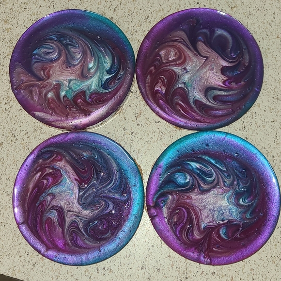 Set of 4 coasters - Picture 1 of 4